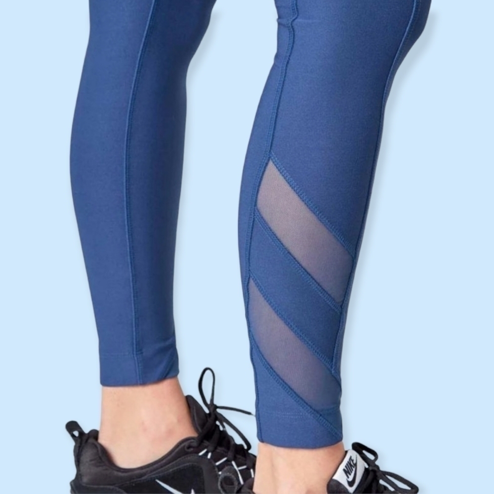 Mondetta Women's Leggings Size XL  High Waisted Blue Activewear Gym Yoga